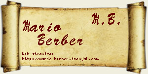 Mario Berber vizit kartica